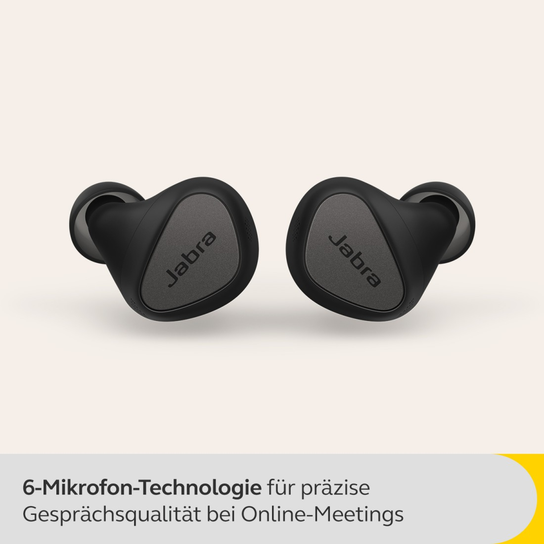 JABRA Connect Titanschwarz Geräuschunterdrückung (ANC), aktiver In-ear hybrider Wireless Bluetooth Kopfhörer 5t True mit
