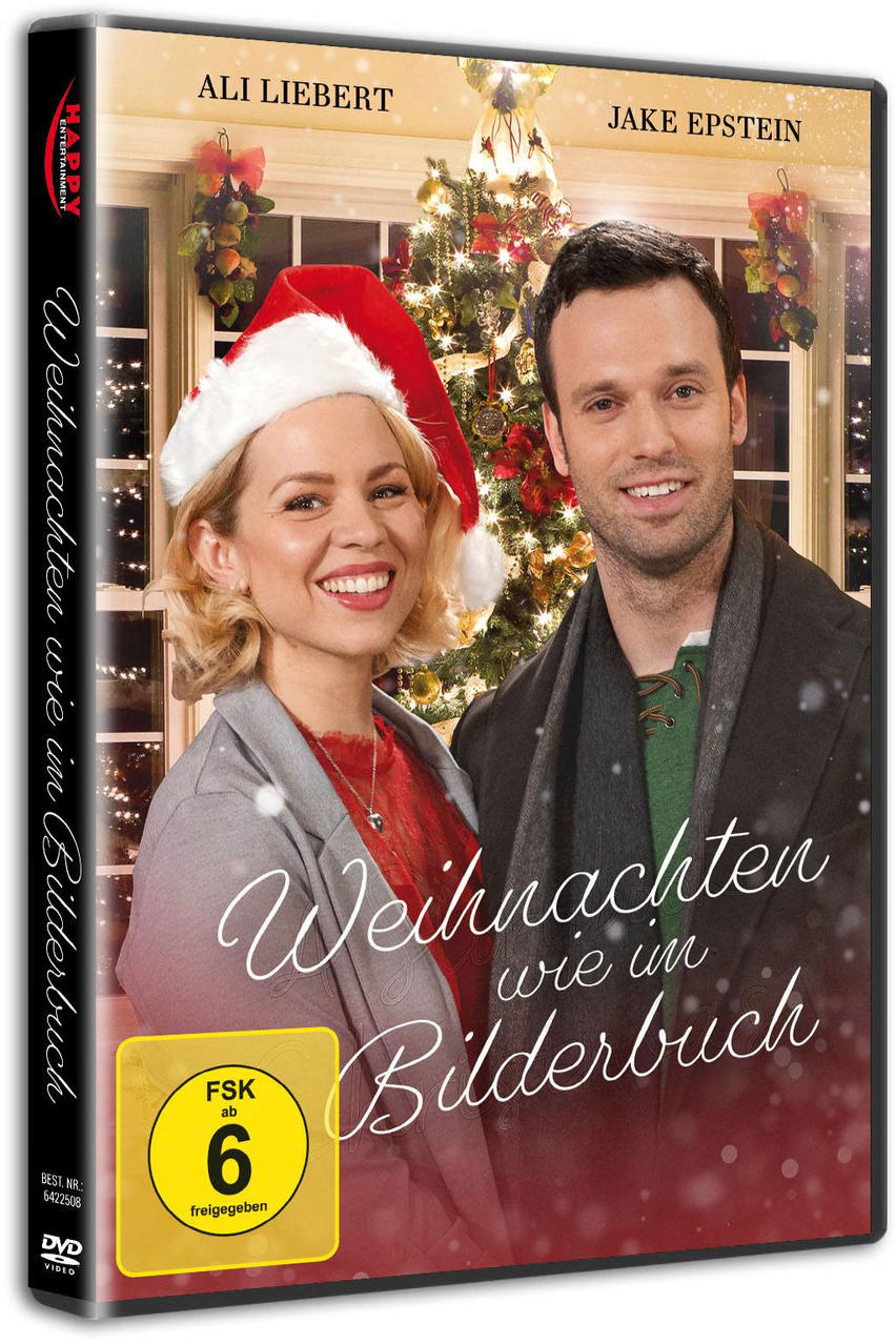 DVD-Cover. Zwei lächelnde Personen vor einem Weihnachtsbaum. Text auf der Vorderseite.