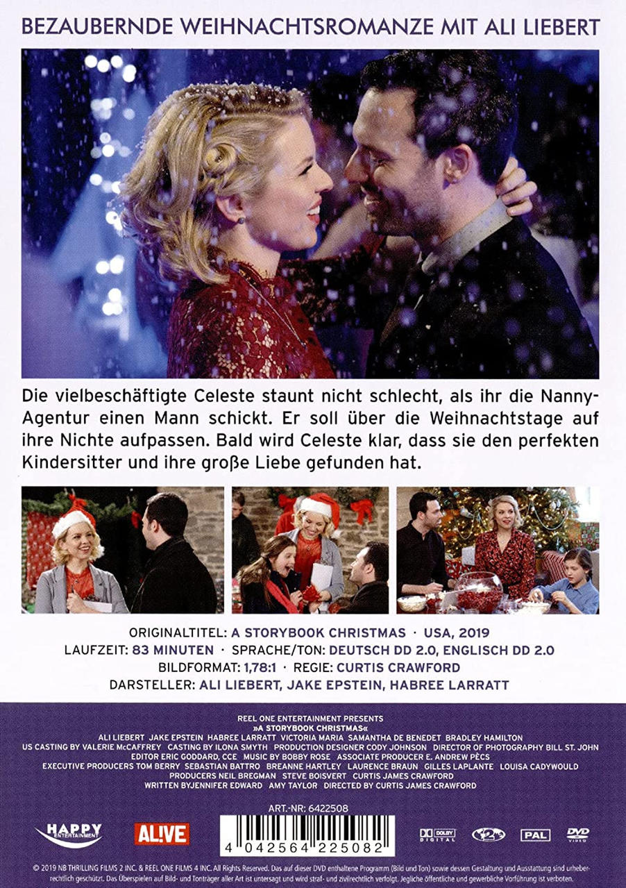 DVD-Cover eines Weihnachtsfilms mit einem lächelnden Paar. Text auf Deutsch.