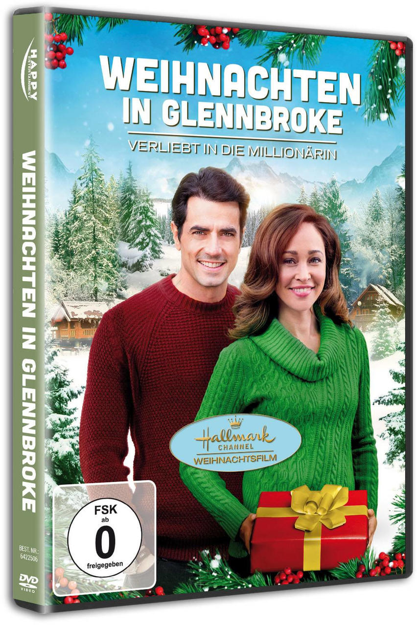 DVD-Cover mit einem lächelnden Paar. Der Titel ist auf Deutsch. Der Hintergrund ist ein verschneiter Wald mit Hütten.