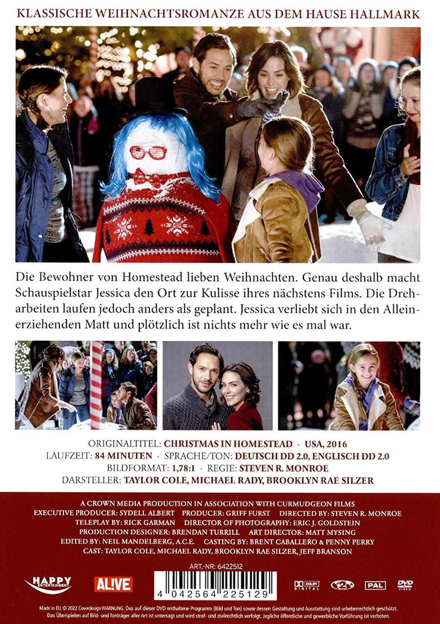 Rückseite einer DVD-Hülle mit Informationen und Fotos.