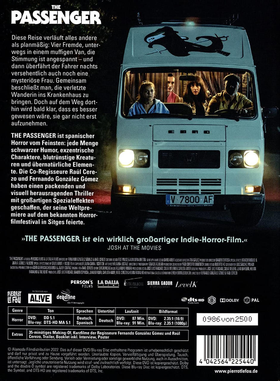 DVD-Cover: Van, Text auf Deutsch über den Film.