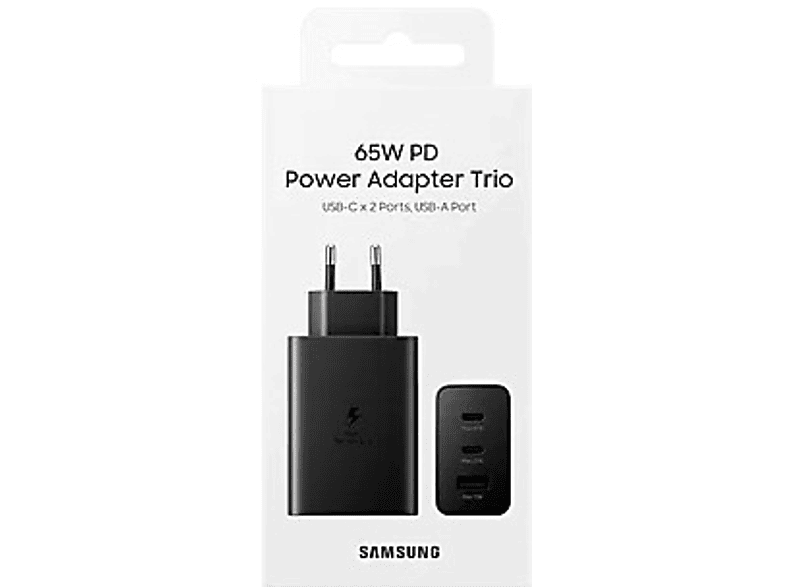 SAMSUNG EP-T6530N Type-C & Type-A Üçlü Hızlı Şarj Aleti Siyah_3