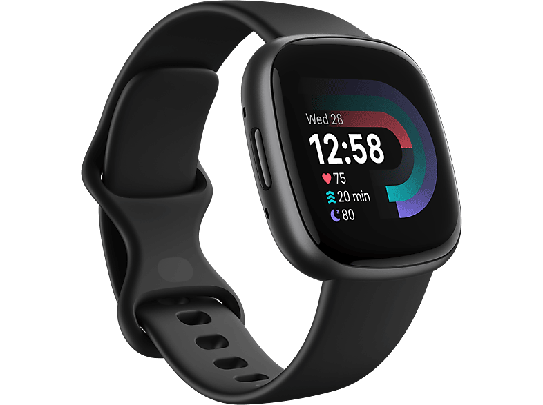 FITBIT Smartwatch Versa 4 Black/Graphite Aluminium (FB523BKBK)