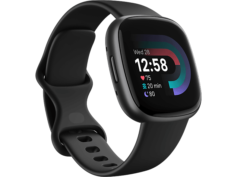 Fitbit Versa 4 Smartwatch Zwart/Grafiet