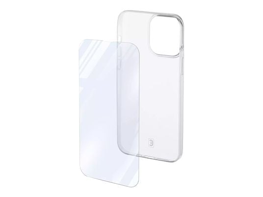 CELLULAR LINE Protection Kit - Housse de protection + verre de protection (Convient pour le modèle: Apple iPhone 14 Plus)