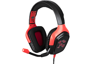 KONIX Naruto Shippuden - Akatsuki - Cuffie da gaming (Nero/Rosso)
