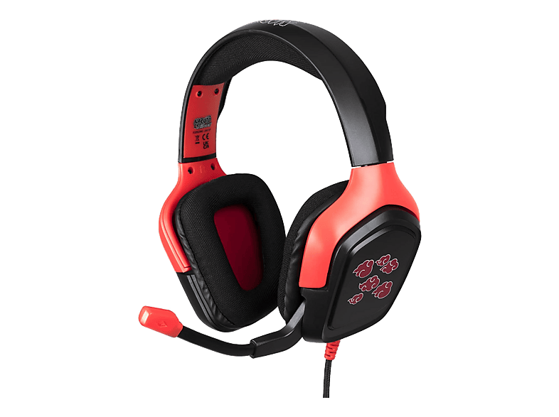 KONIX Naruto Shippuden - Akatsuki Gaming-Headset (Schwarz/Rot)