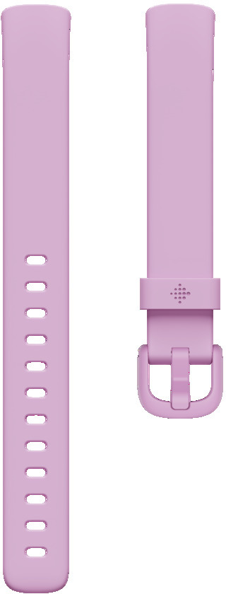 Two light purple fitness watch straps, one with buckle.
