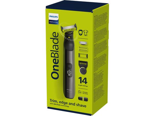 PHILIPS OneBlade Pro 360 Visage + Corps QP6651/61 - Tondeuse à barbe (Chrome)