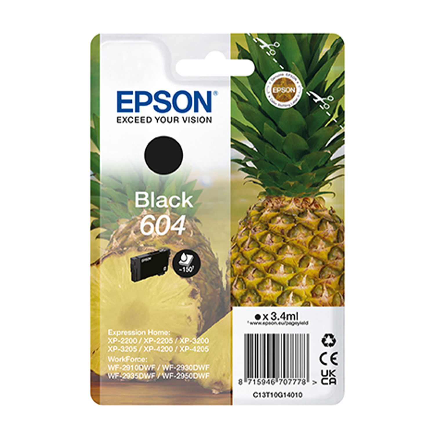 Epson Cartuccia Ananas 604 Nero