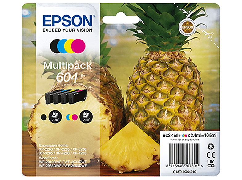 Epson Multipack Ananas 604 Cartuccia