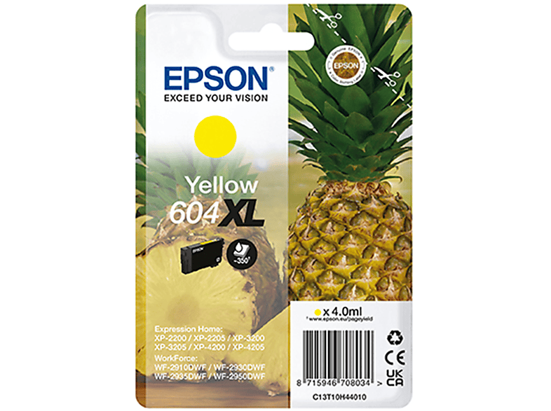Cartuccia Epson Ananas 604Xl Giallo