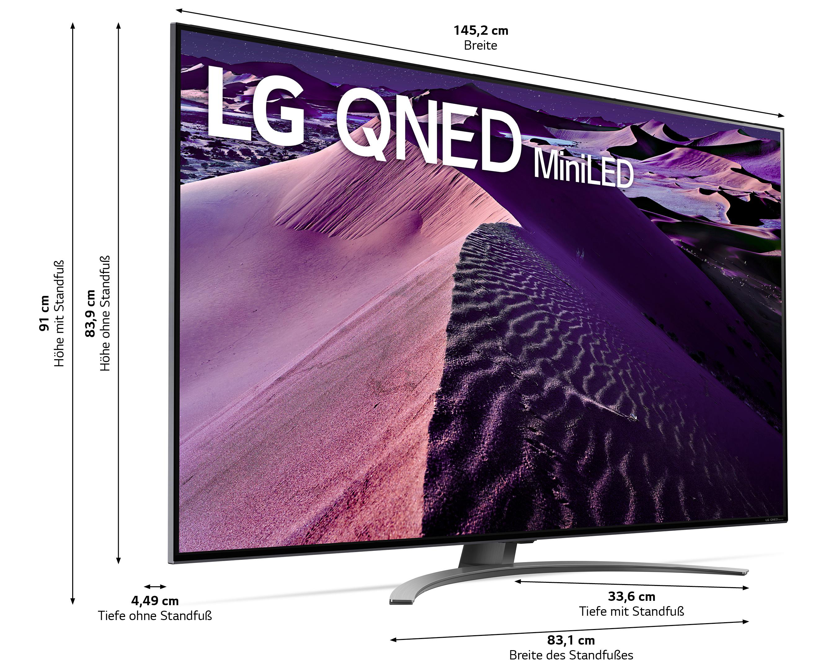 LG 65QNED869QA QNED MiniLED TV (Flat, 65 Zoll / 164 cm, UHD 4K, SMART TV, webOS 22 mit LG ThinQ)