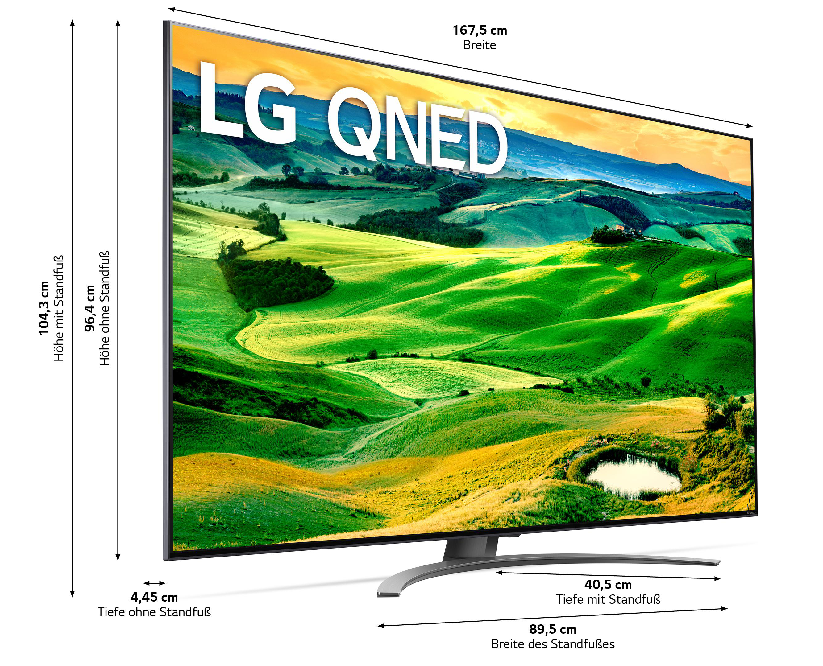 LG 75QNED819QA QNED TV (Flat, 75 Zoll / 189 cm, UHD 4K, SMART TV, webOS 22 mit LG ThinQ)