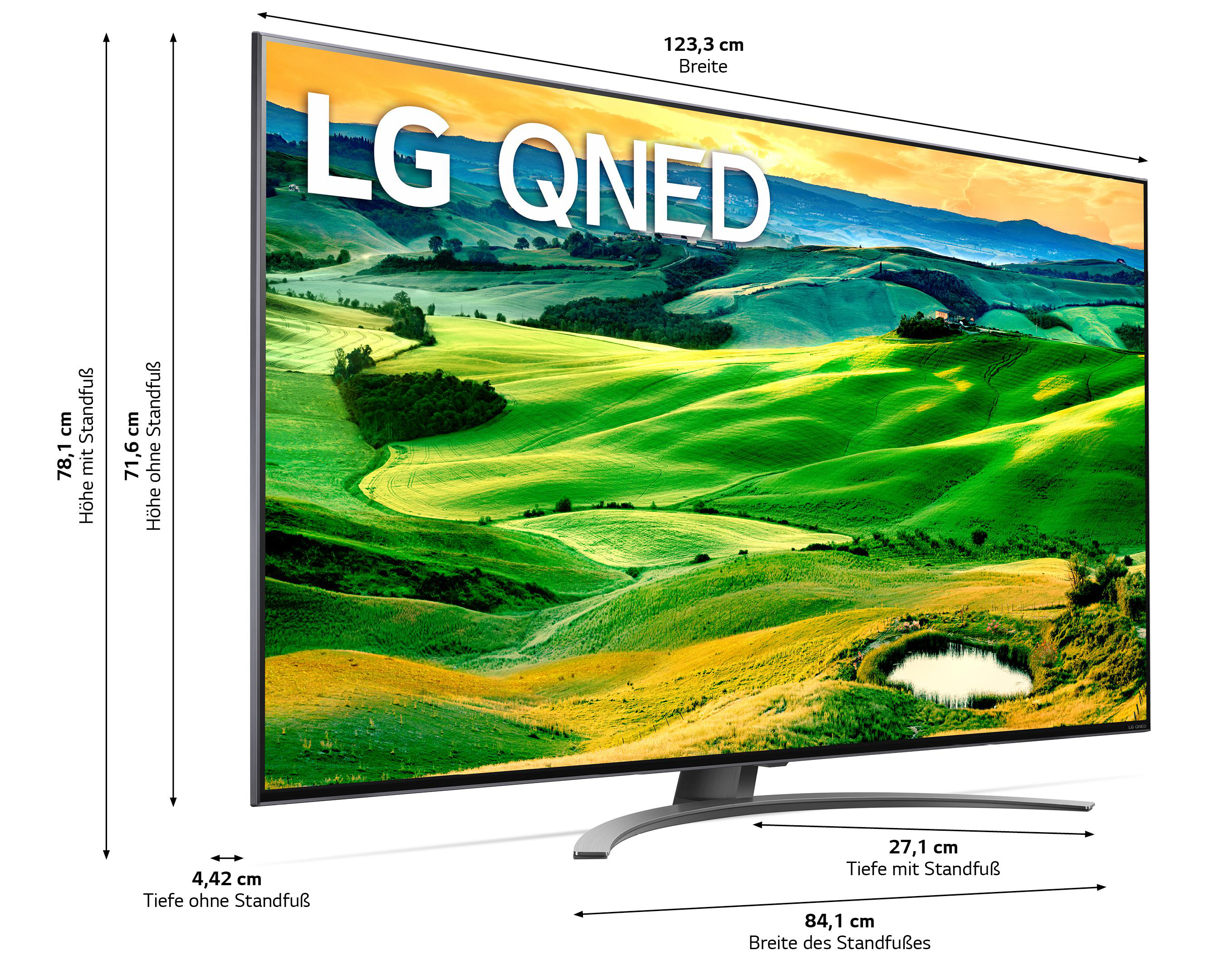 LG 55QNED816QA QNED TV (Flat, 55 Zoll / 139 cm, UHD 4K, SMART TV, webOS 22 mit LG ThinQ)