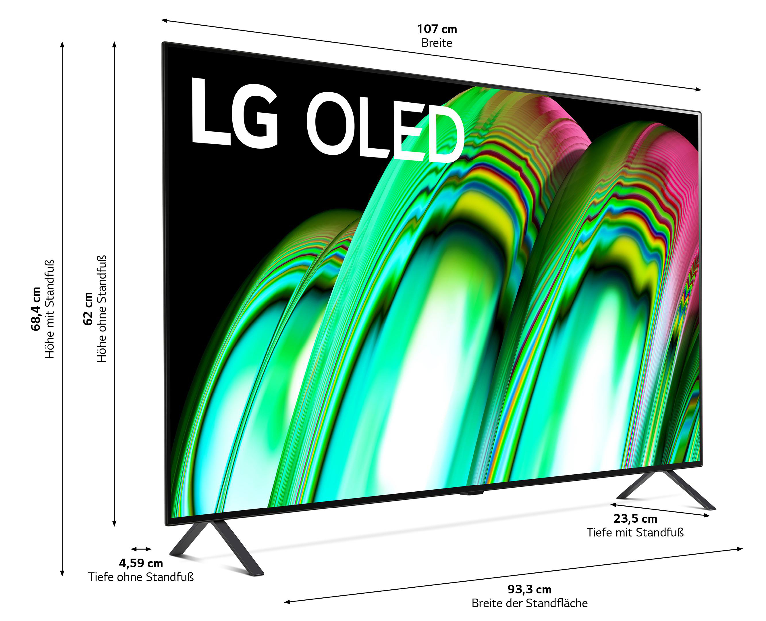 LG OLED48A29LA OLED TV (Flat, 48 Zoll / 121 cm, UHD 4K, SMART TV, webOS 22 mit LG ThinQ)