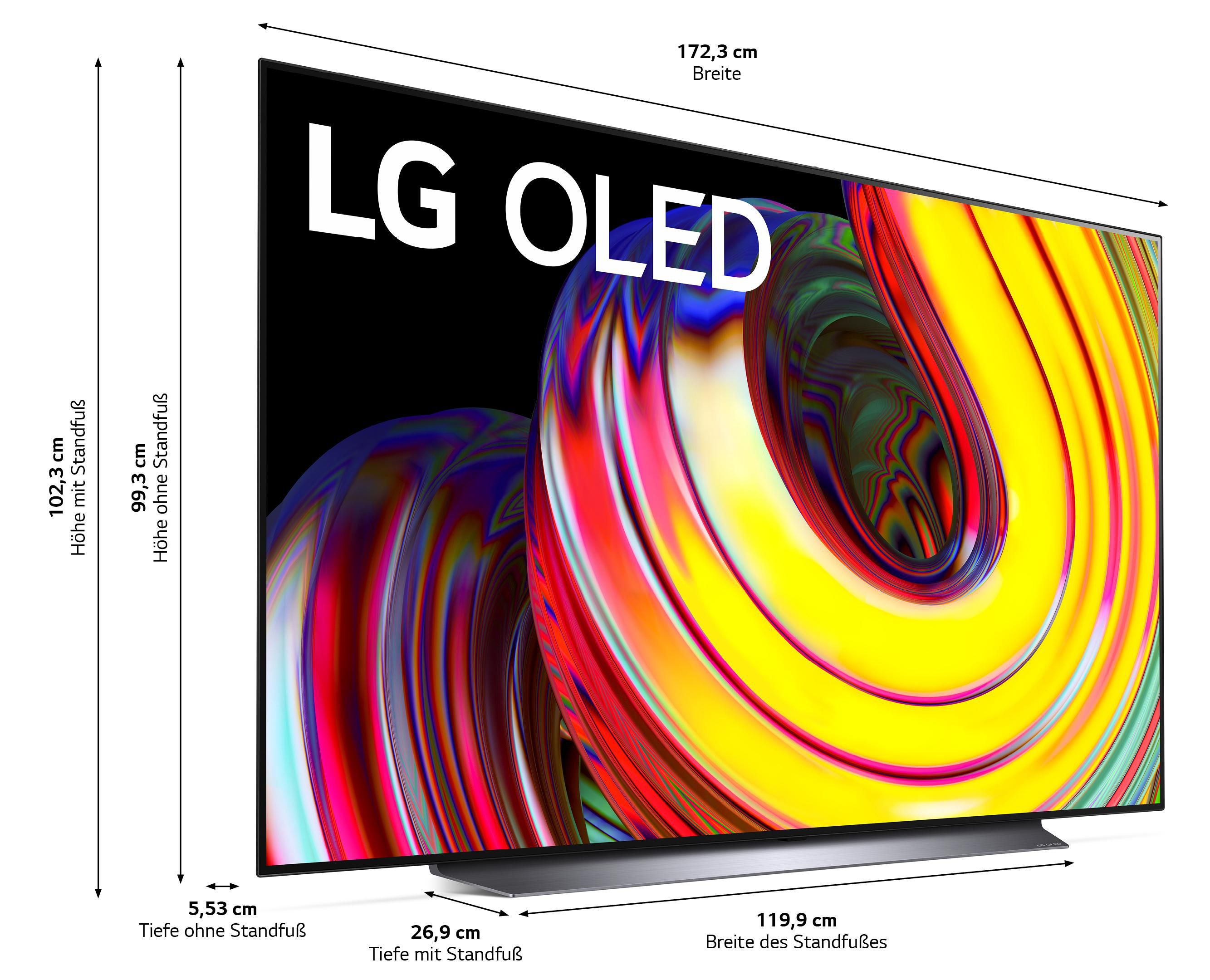 195 4K, LG LG ThinQ) UHD cm, mit OLED77CS9LA 77 TV, Zoll / OLED (Flat, TV 22 webOS SMART
