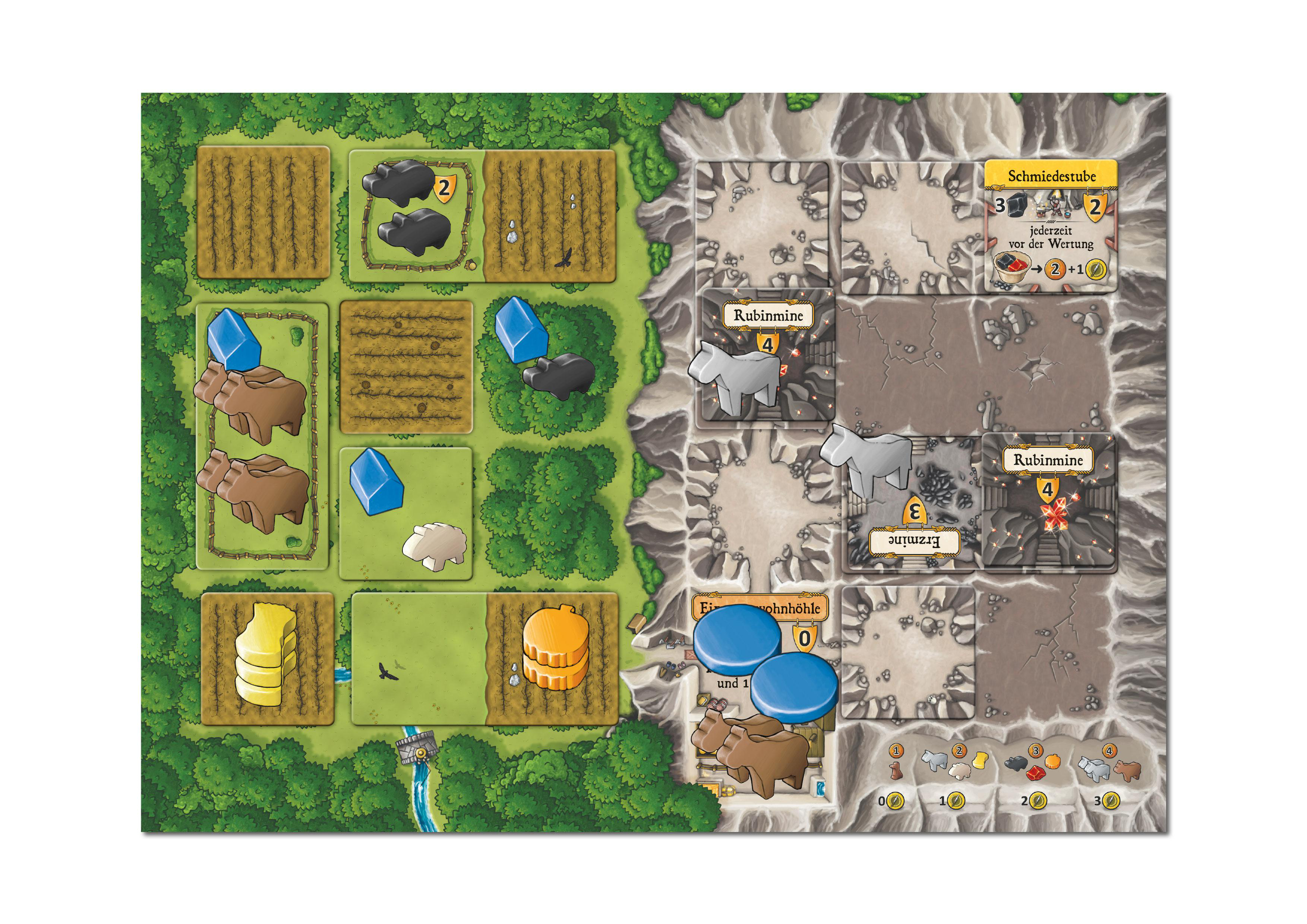 LOOKOUT Caverna Brettspiel Mehrfarbig