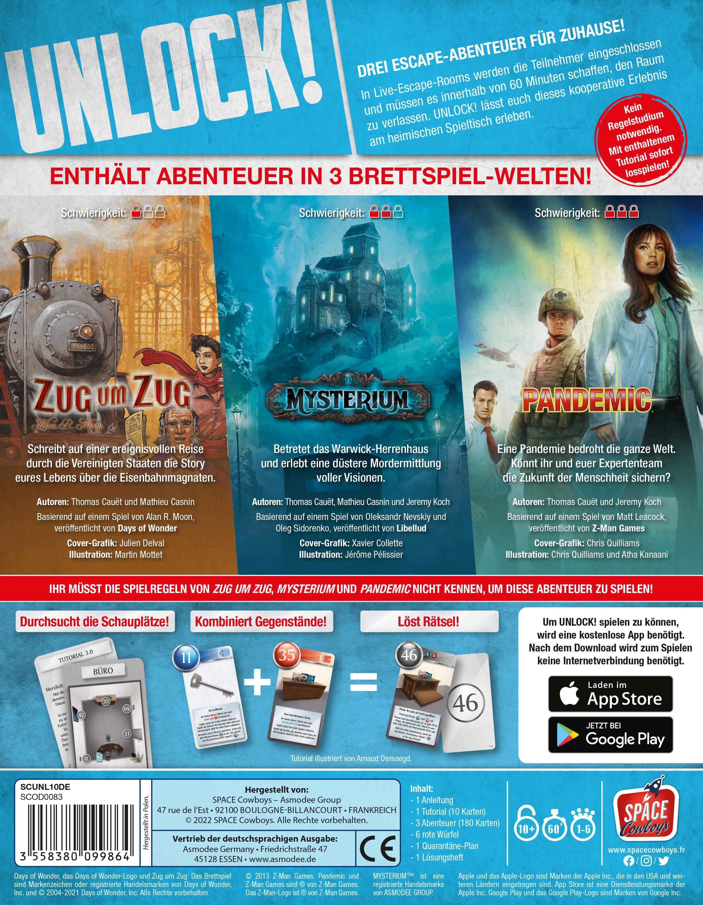 SPACE COWBOYS Unlock! Game Adventures Gesellschaftsspiel Mehrfarbig