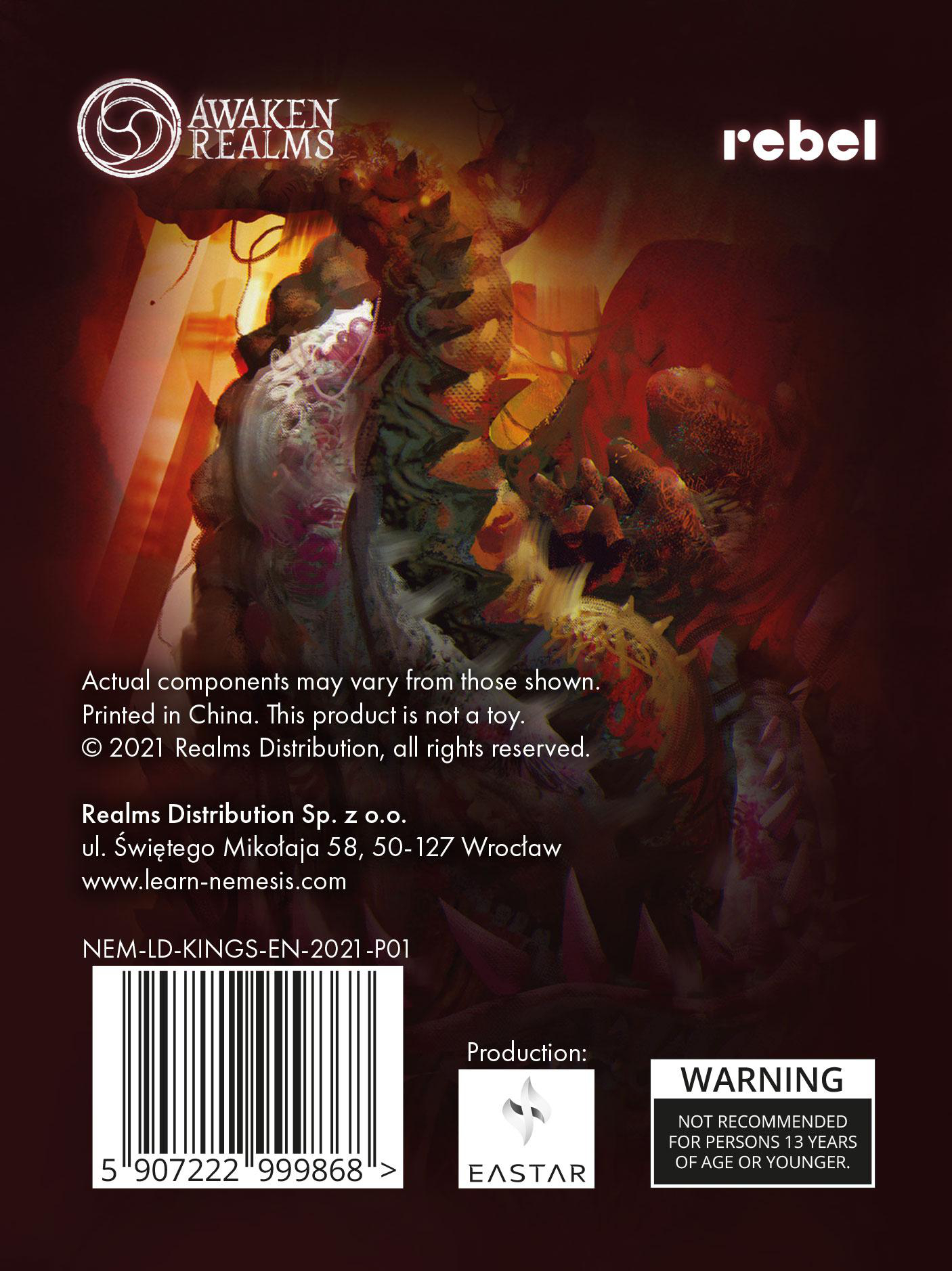 AWAKEN REALMS Nemesis Lockdown - Kings Brettspiel Mehrfarbig