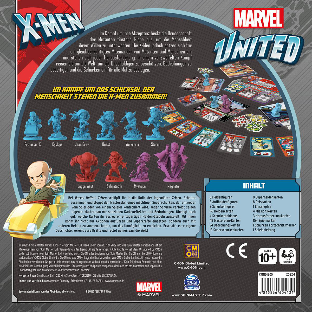 CMON Marvel United X-Men Familienspiel Mehrfarbig