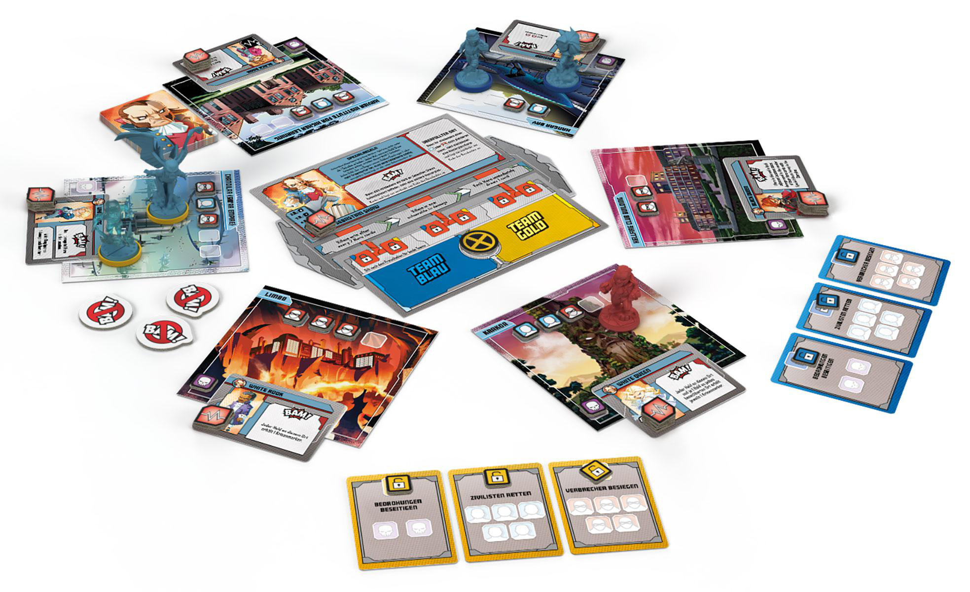 CMON Marvel United X-Men - Team Gold Familienspiel Mehrfarbig