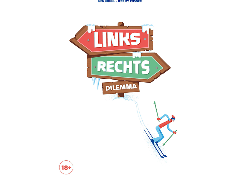 COJONES PRODUCTION LinksRechtsDilemma Partyspiel Mehrfarbig