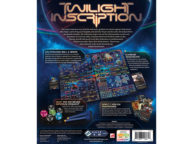 Thumbnail - FANTASY FLIGHT GAMES Twilight Inscription Strategiespiel Mehrfarbig