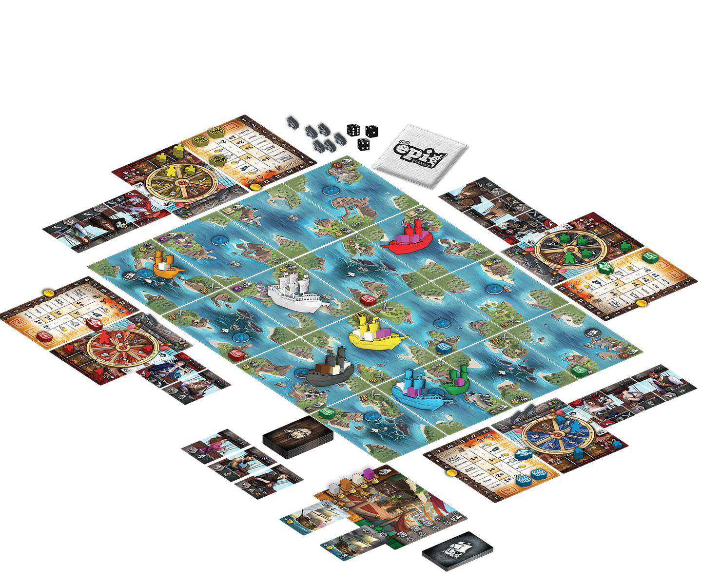 GAMELYN GAMES Tiny Epic Pirates Familienspiel Mehrfarbig