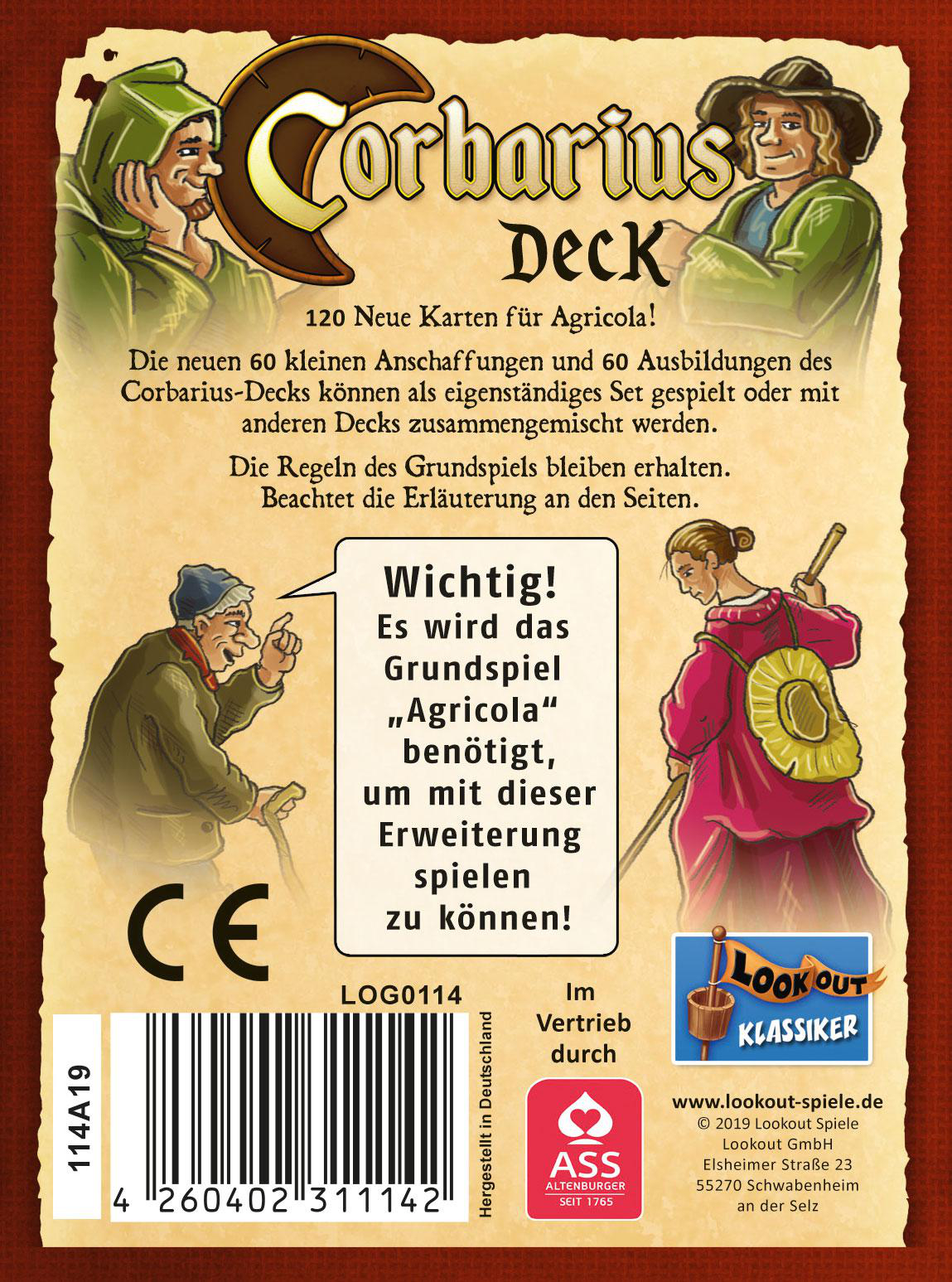 LOOKOUT Agricola - Corbarius Deck Kartenspiel Mehrfarbig