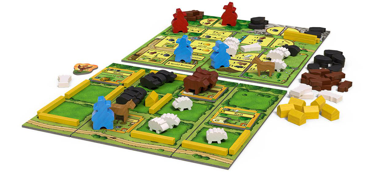 Agricola Box Mehrfarbig liebe und Gesellschaftsspiel Die Bauern Vieh LOOKOUT (Für 2 das Spieler) Big