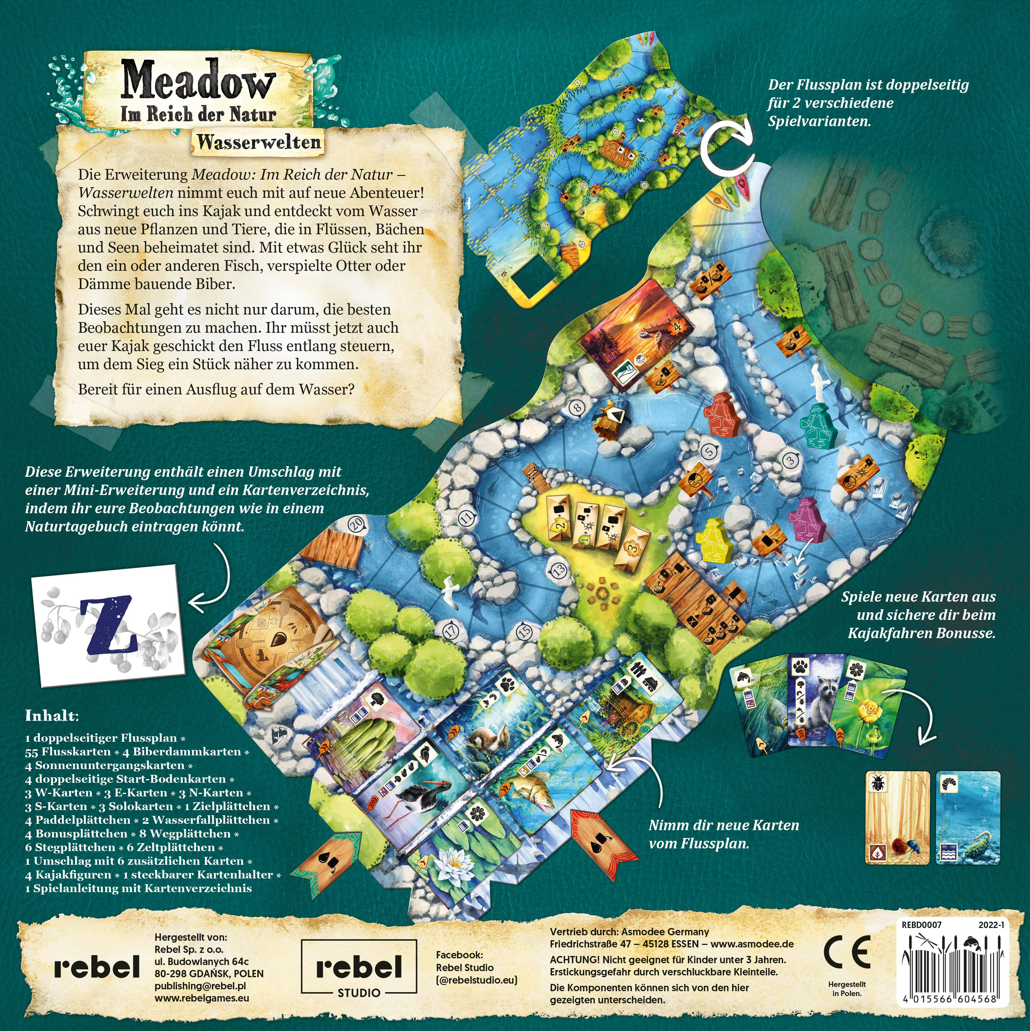 REBEL Meadow - Wasserwelten Brettspiel Mehrfarbig