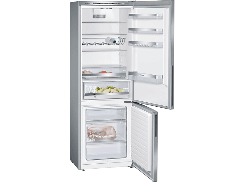 SIEMENS KG49EAICA iQ500 Kühlgefrierkombination (C, 419 l, 2010 mm hoch, Inox-antifingerprint)