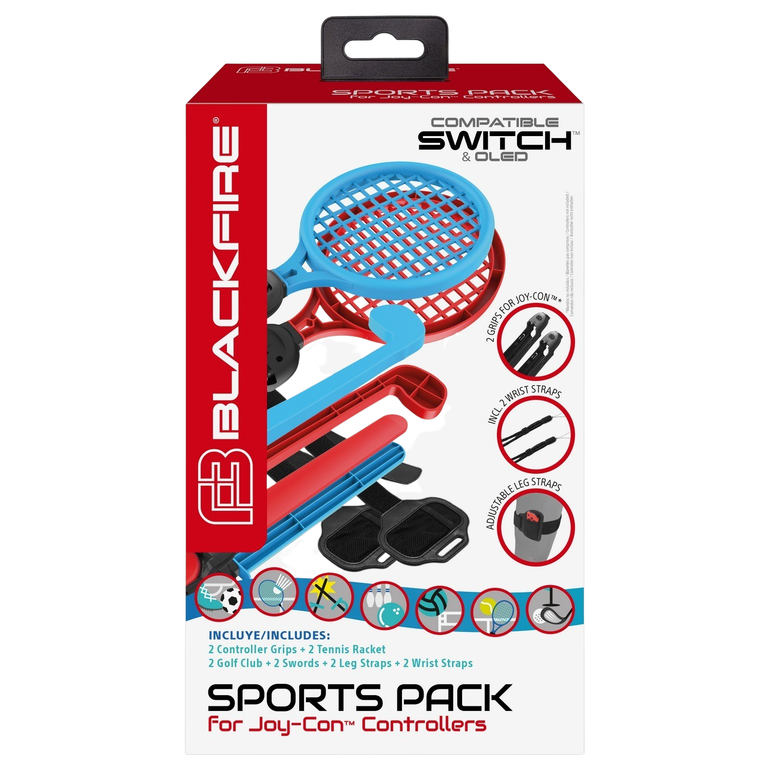 Accesorios Nintendo Switch - Ardistel Sports Pack 12 in 1, Para Nintendo SWITCH™ y SWITCH™ Oled, Multicolor