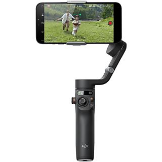 Gimbal - DJI Osmo Mobile 6, Plegable, Para teléfonos, Bluetooth 5.1, Autonomía hasta 6h, Negro