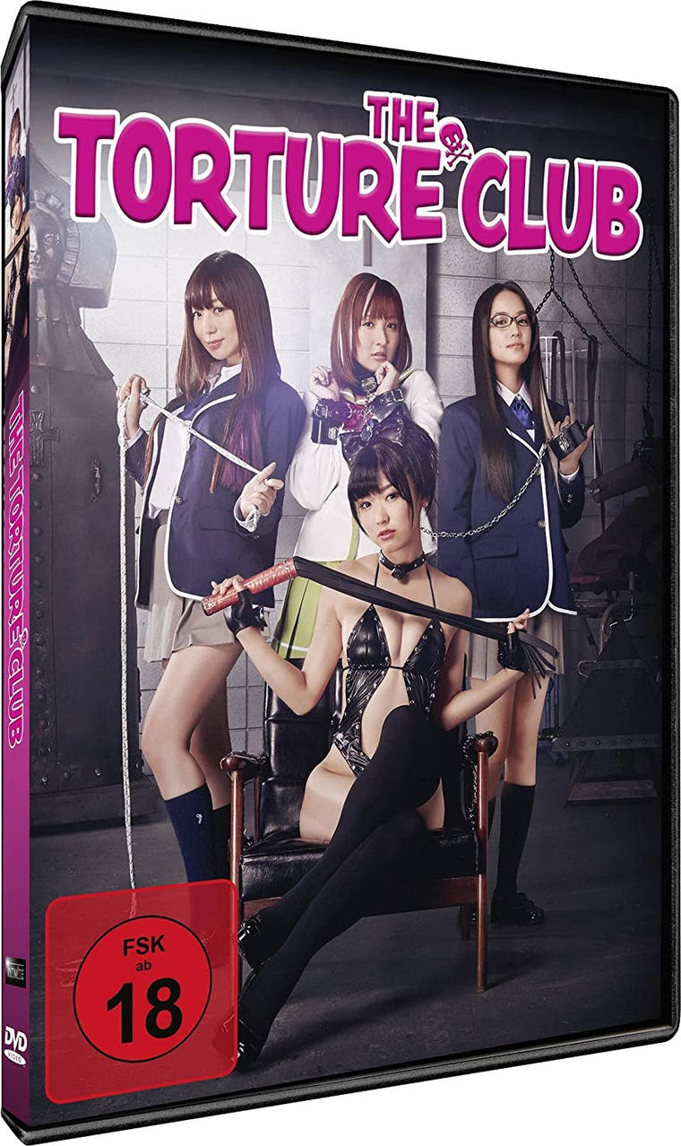 DVD-Cover von 'The Torture Club' mit vier Frauen, schwarzer Hintergrund.