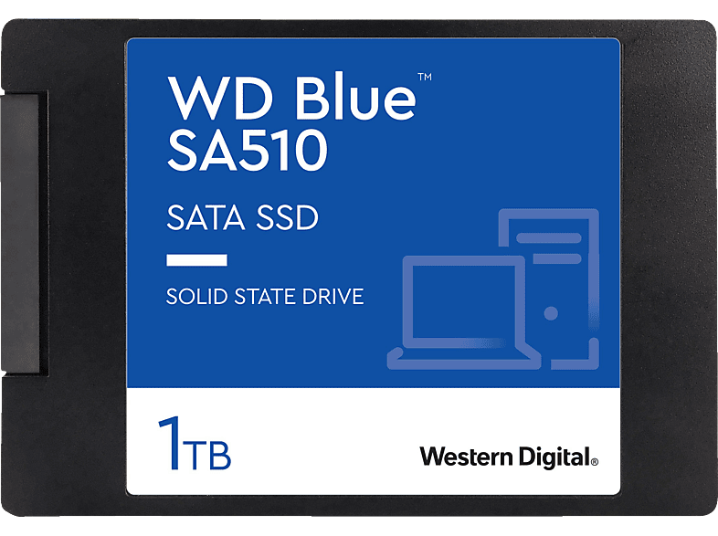 6 WD intern SSD TB Blue SA510 SSD, Zoll, Gbps, 2,5 1 WDS100T3B0A SATA