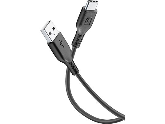 CELLULAR LINE Power Cable - USB-A auf USB-C Kabel (Schwarz)