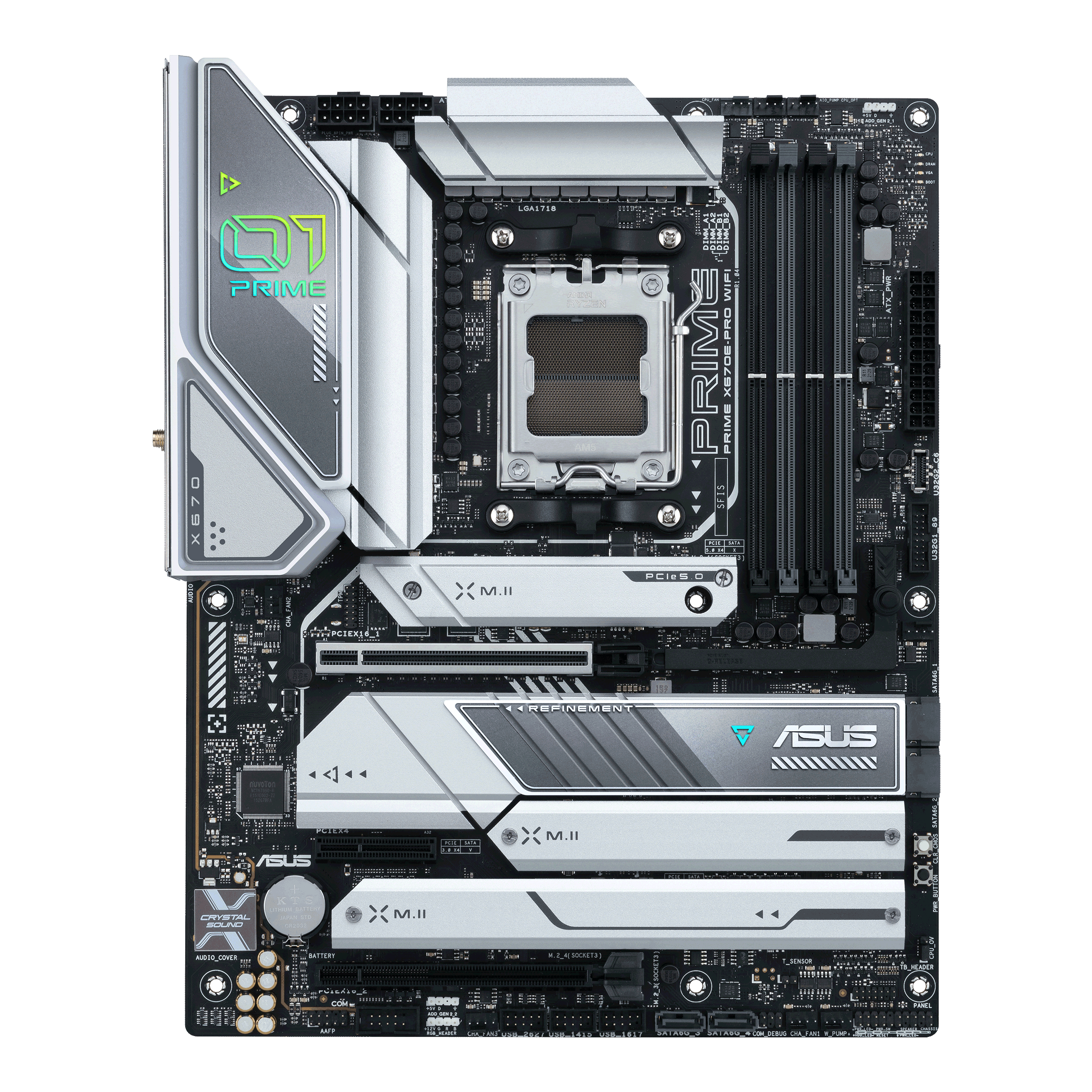 ASUS Prime X670E-PRO WIFI Mainboard Schwarz