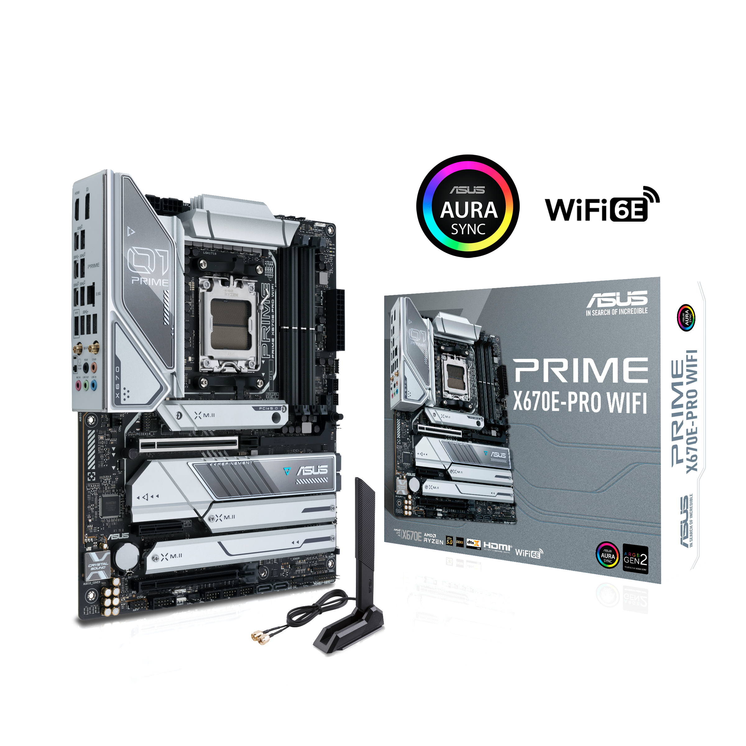 ASUS Prime X670E-PRO WIFI Mainboard Schwarz