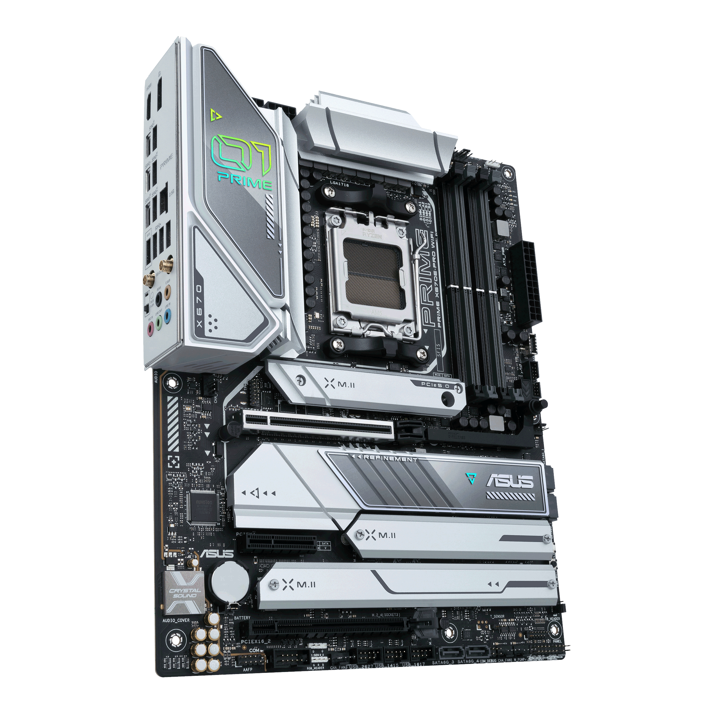 ASUS Prime X670E-PRO WIFI Mainboard Schwarz