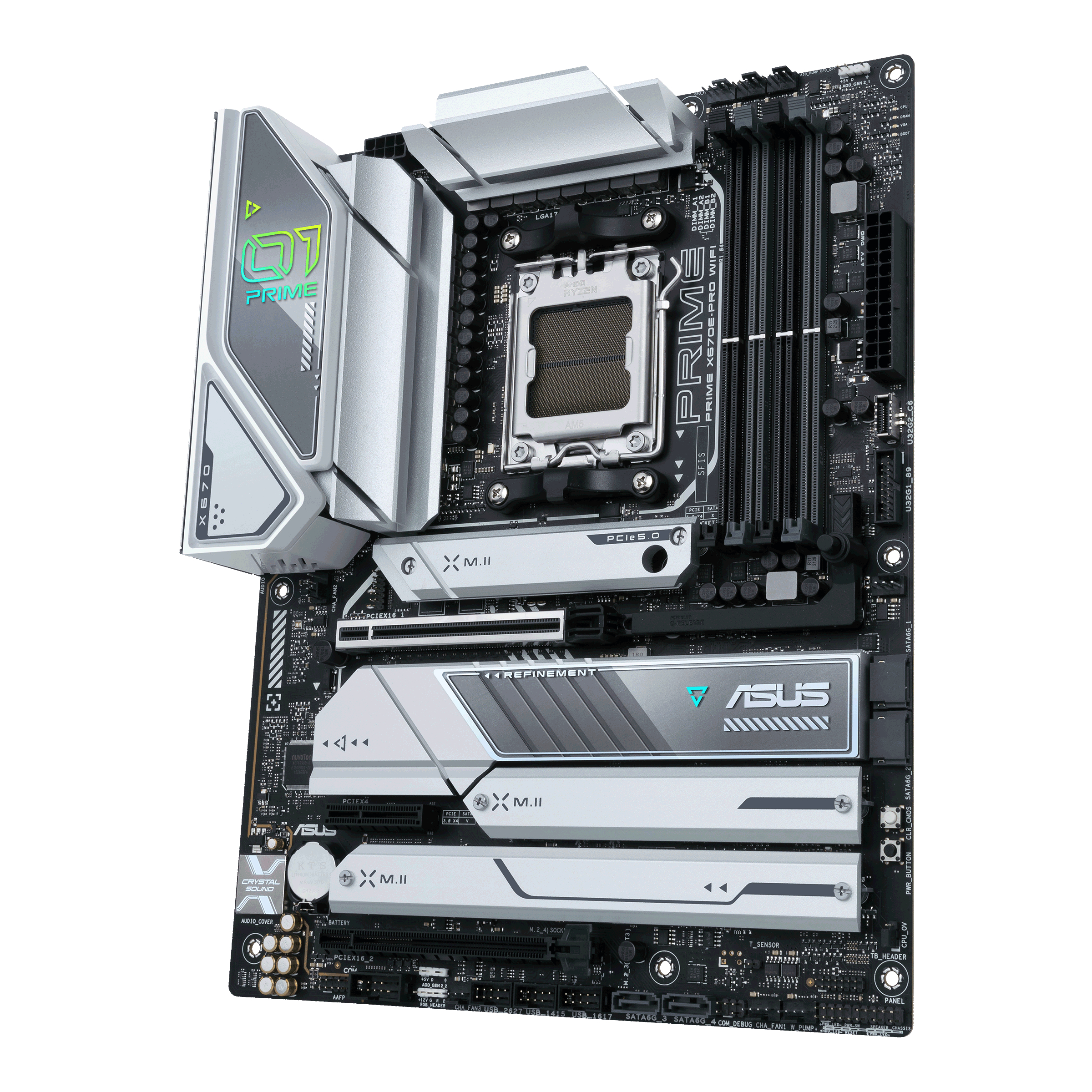ASUS Prime X670E-PRO WIFI Mainboard Schwarz