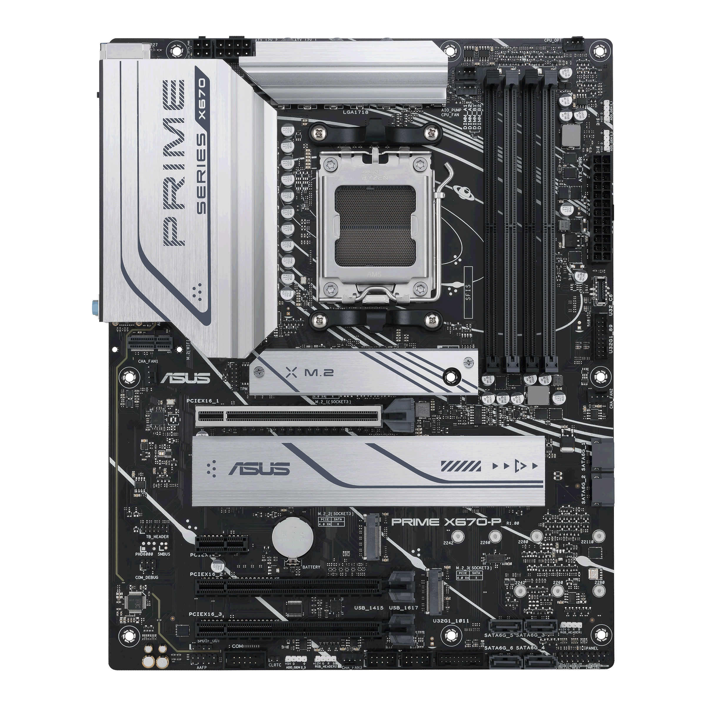 ASUS Prime X670-P Mainboard Schwarz