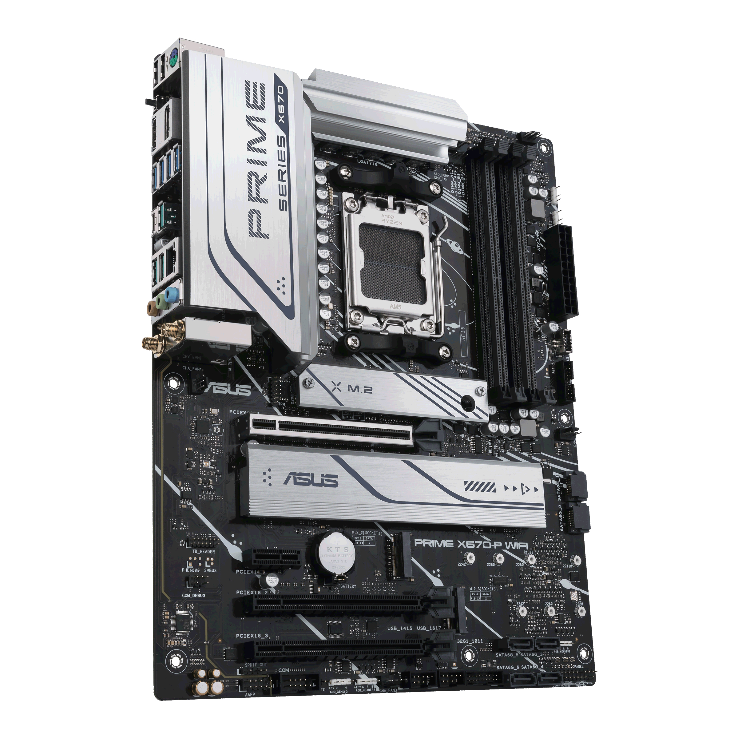 ASUS Prime X670-P WIFI Mainboard Schwarz
