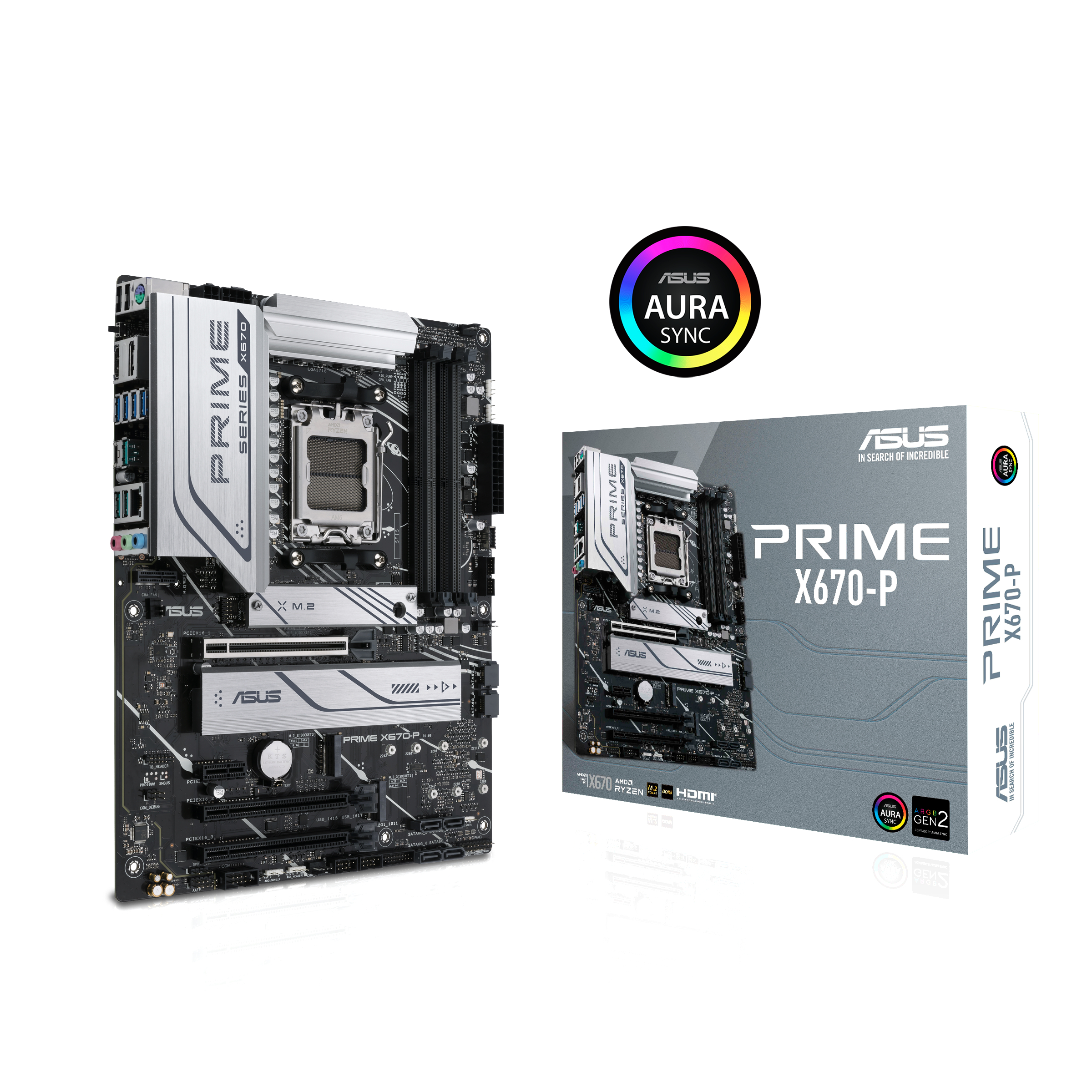 ASUS Prime X670-P Mainboard Schwarz