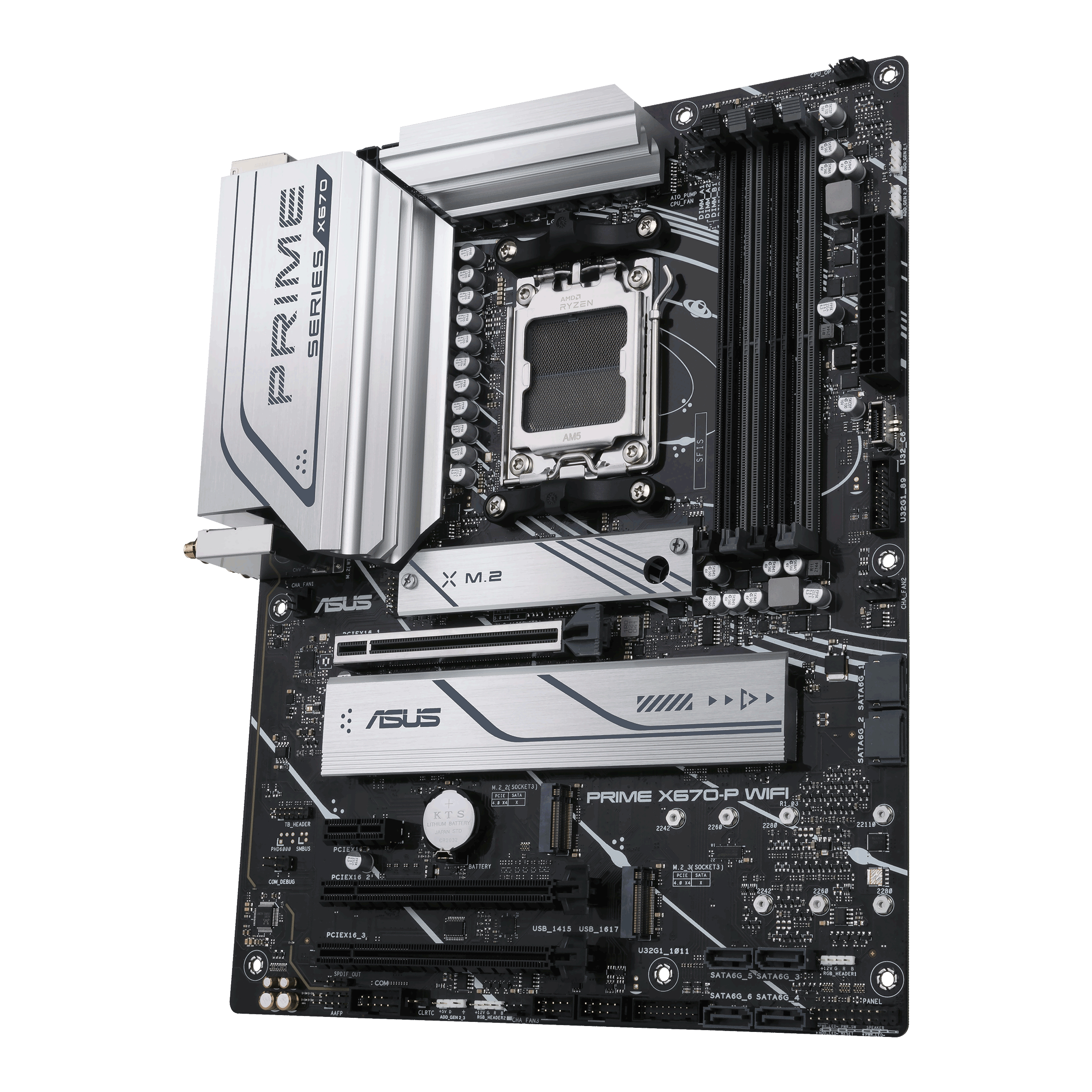 ASUS Prime X670-P WIFI Mainboard Schwarz