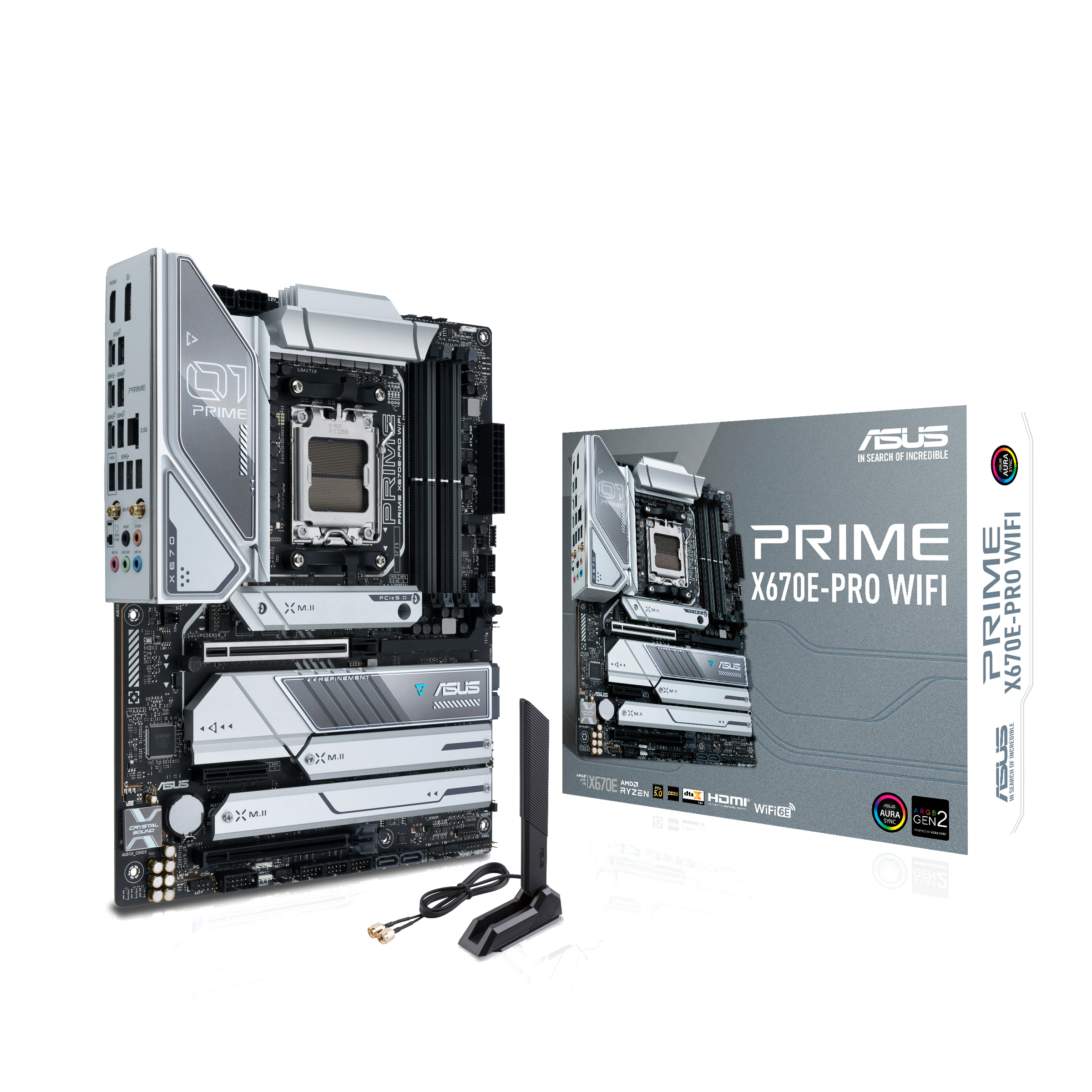 ASUS Prime X670E-PRO WIFI Mainboard Schwarz