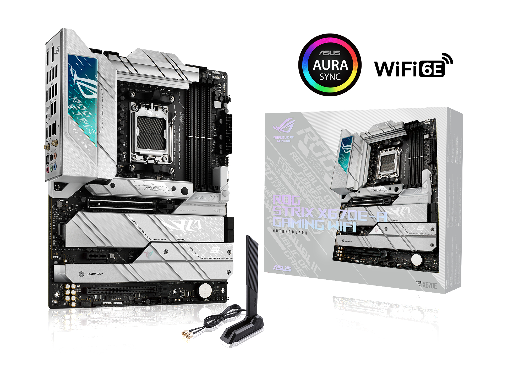 ASUS ROG Strix X670E-A Gaming WIFI Mainboard Schwarz