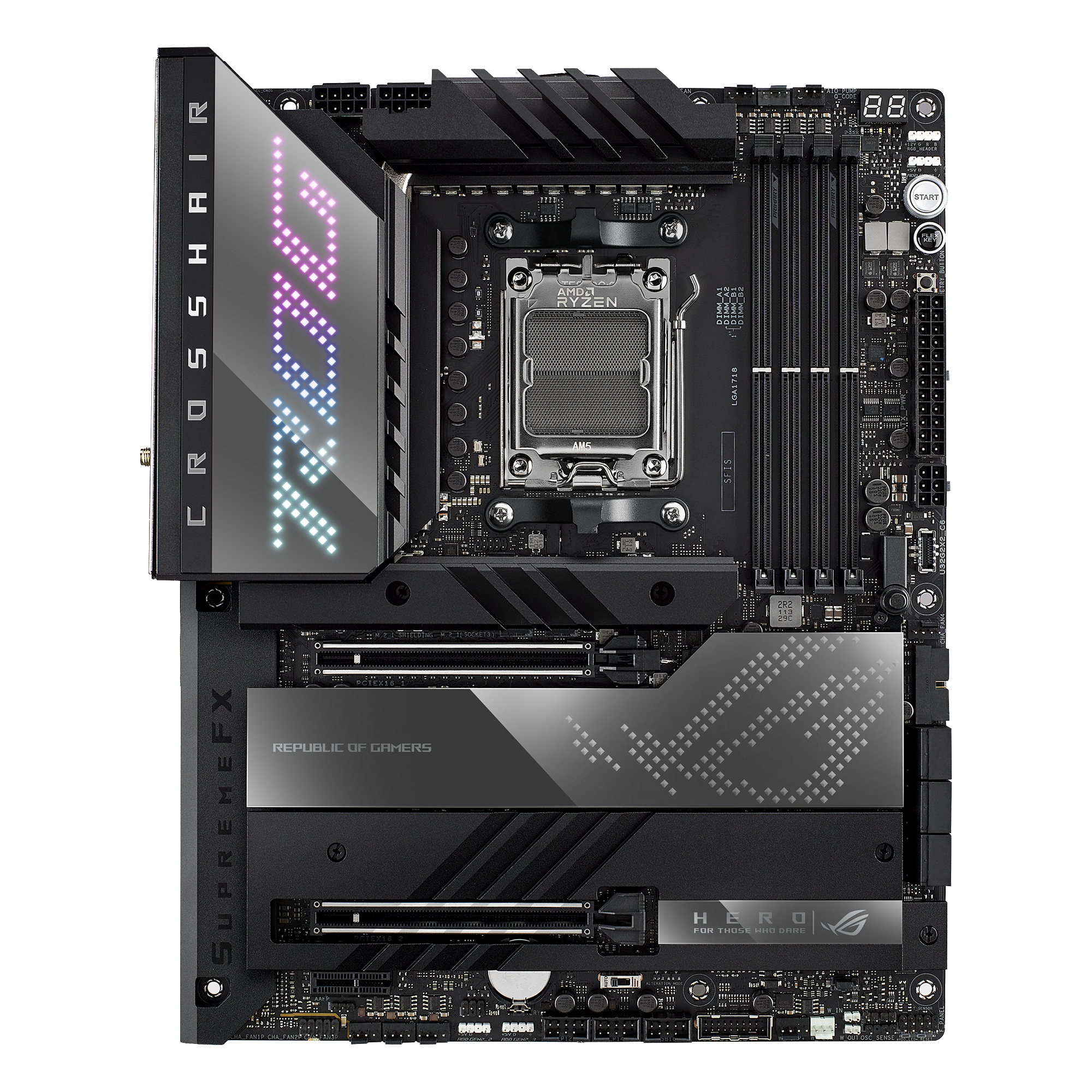 ASUS ROG Crosshair X670E Hero Mainboard Schwarz